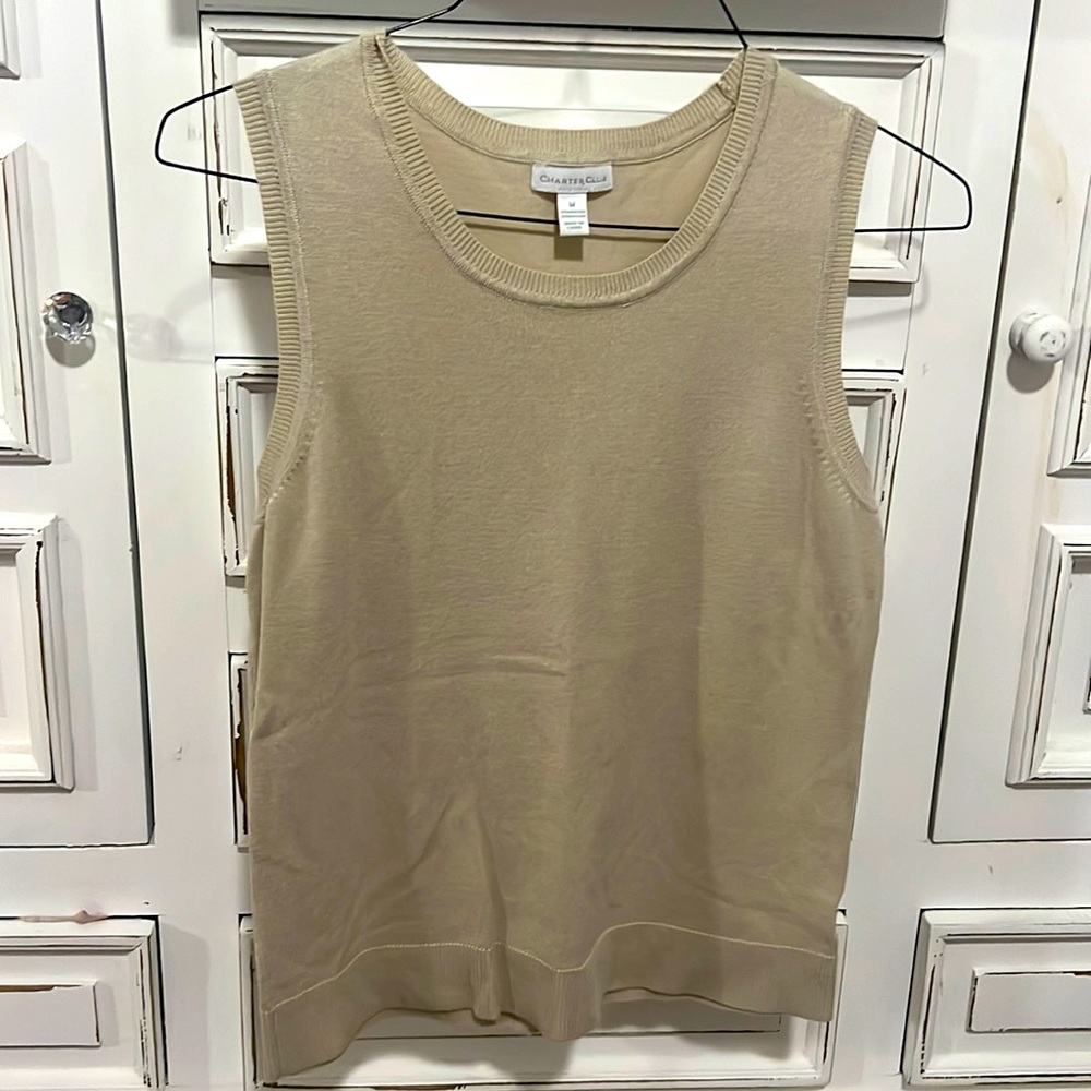 Charters Club knit tank size M